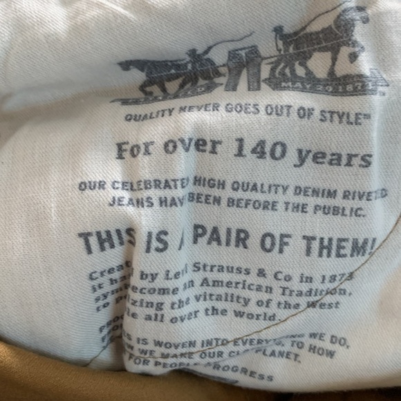 Levi’s 541™ Athletic Taper Fit Stretch Caraway Twill Jean style Pants size 33 - Picture 9 of 12